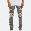 Mnml X284 Moto Skinny Denim - Grey/Blue