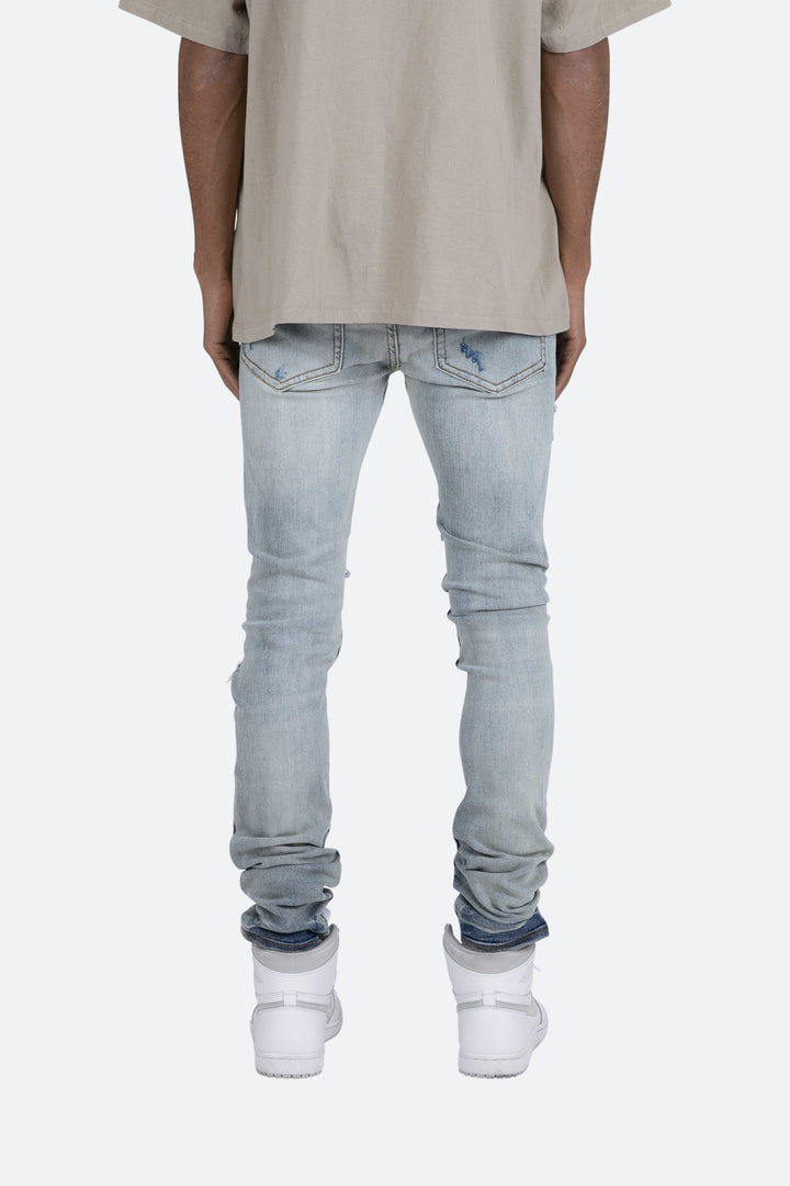 Mnml X408 Repaired Skinny Denim - Blue 5 Mnml X408 Repaired Skinny Denim - Blue