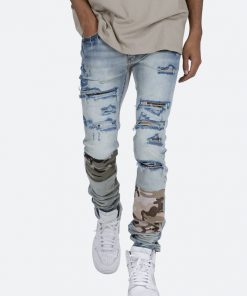 Mnml X408 Repaired Skinny Denim - Blue 14 Mnml X408 Repaired Skinny Denim - Blue