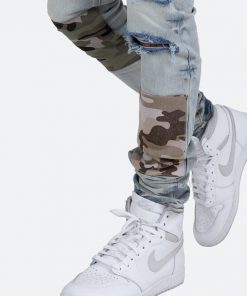 Mnml X408 Repaired Skinny Denim - Blue 17 Mnml X408 Repaired Skinny Denim - Blue