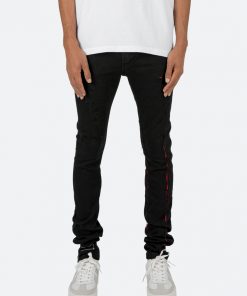 Mnml X Skinny Denim X412 Lava Skinny Denim - Black/Red