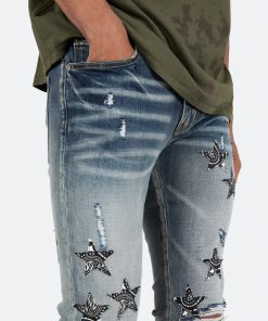 Mnml X Skinny Denim X462 Star Skinny Denim - Blue/Black